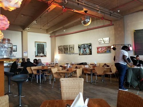 inside at Karamel in North London