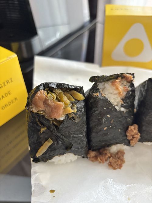 Ume takana & Veg Sukiyaki  at OKA Onigiri in Berlin