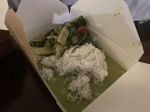 Thai Green Curry + Jasmine Rice   at Thai Oishi in Figueres