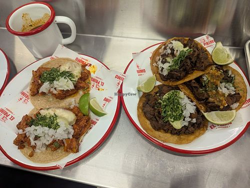 Jackfruit and mushroom at Taqueria El Primo in Dubai
