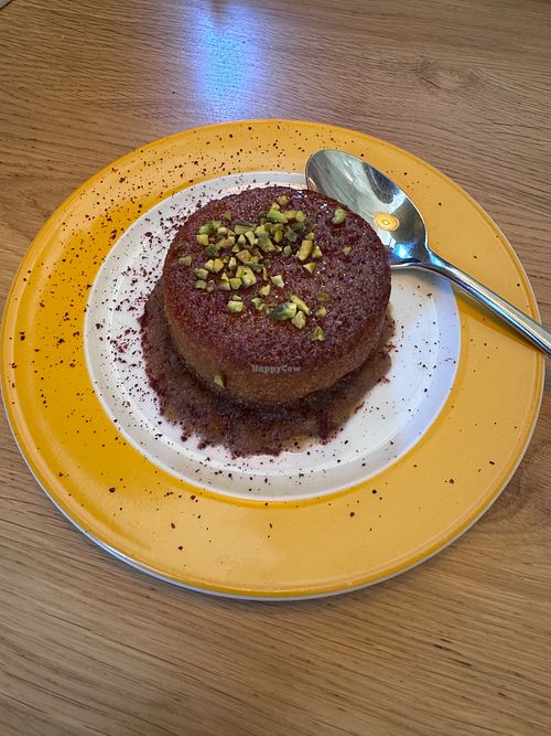 Olive oil polenta cake at CERU Farringdon in London