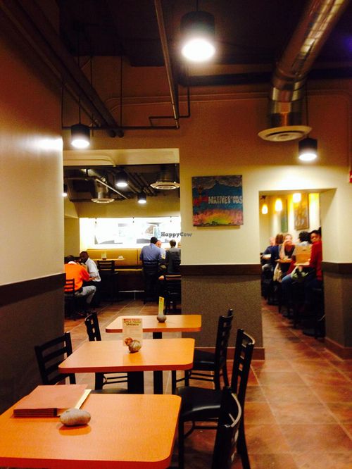 Part of downstairs seating at Native Foods - Conn Ave in Washington