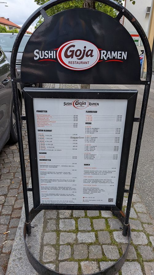Nigiri and sushi can be vegan at Goja Sushi in Stroemstad