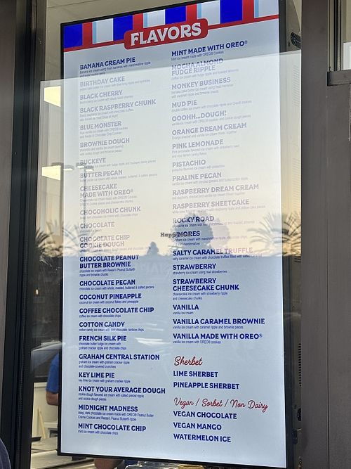 Flavors  at Handel's Homemade Ice Cream in San Diego