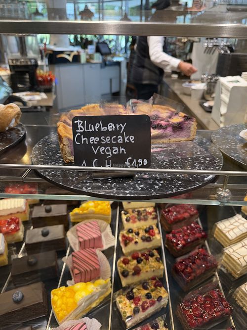 Vegan cheesecake tastes very nice! And that cheap pricing...  at INTERSPAR - Restaurant in Imst