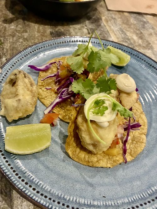 Mushroom Tacos  at Exhale Exmouth in Exmouth