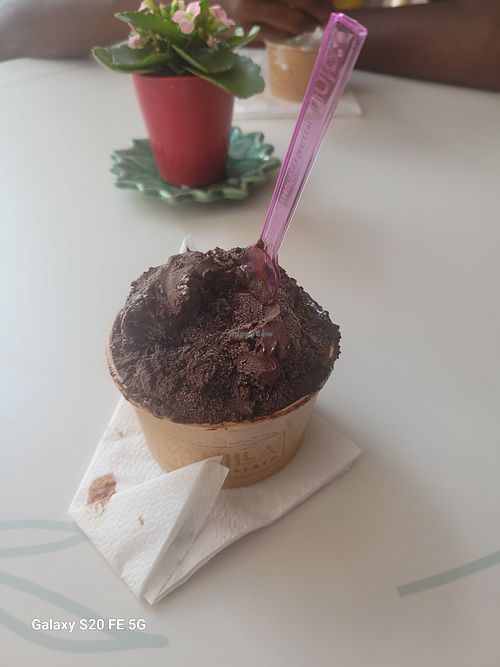 Dark chocolate Gelato at Vanilla Café e Gelato in Marietta
