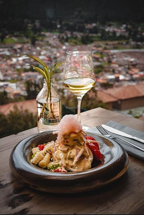 Ceviche de zetas. at Green House Valle Sagrado in Urubamba