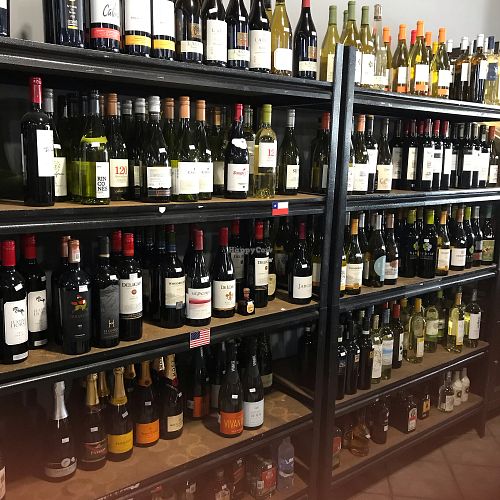 Great wine selection  at Mercado Santa Carmela in Cabo San Lucas