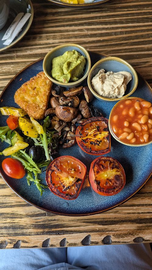 Vegan breakfast at Cowgate Coffee House  in Edinburgh