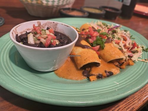 Butternut squash enchiladas at Riviera Maya Mexican Restaurant in Mercer Island