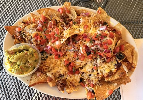 Vegan nachos with guac   at Chimney Rock Inn in East Hanover
