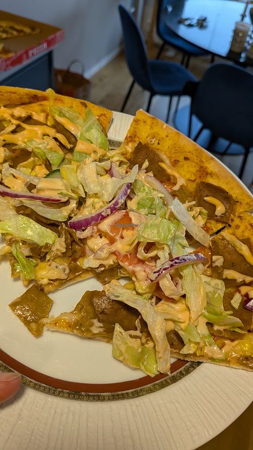 Kebab pizza at S:t Pauli Pizzeria in Gothenburg