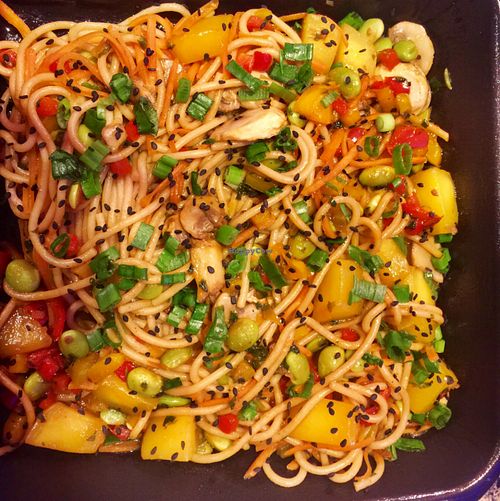 vegan mango stir fry  at BWI - Silver Diner - CB in Baltimore