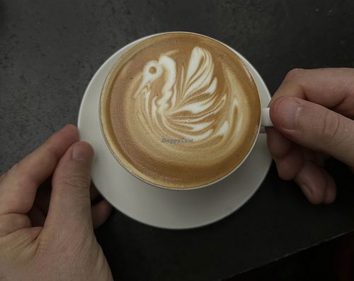 Hot Latte ❤️ #Specialtycoffee  at FinAqua's Cafe Hoi An Coffee & Healthy Food in Da Nang