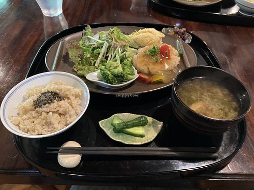 Hamburg at Vegetable Cafe Sorafune in Kamakura