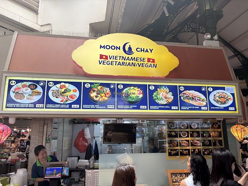 Restaurant is 100% vegan   at Moon Chay Vegetarian in Singapore