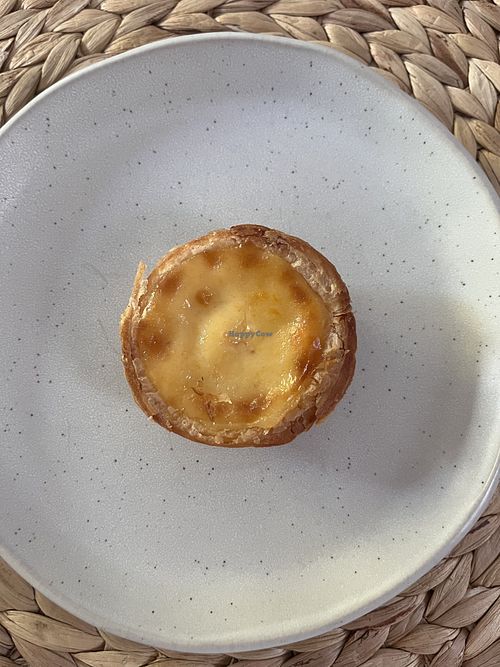 Vegan pastel de nataa  at Mister NATA in Utrecht
