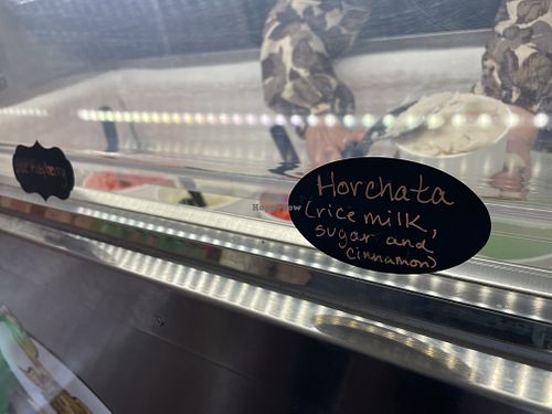 Mmmm horchata  at Mama Crino's Italian Ice in Brookings