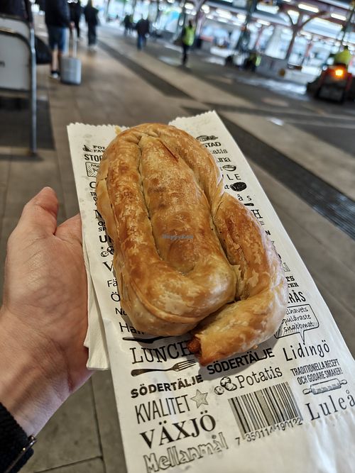 Potato burek, 39:- for one at 7-Eleven in Gothenburg