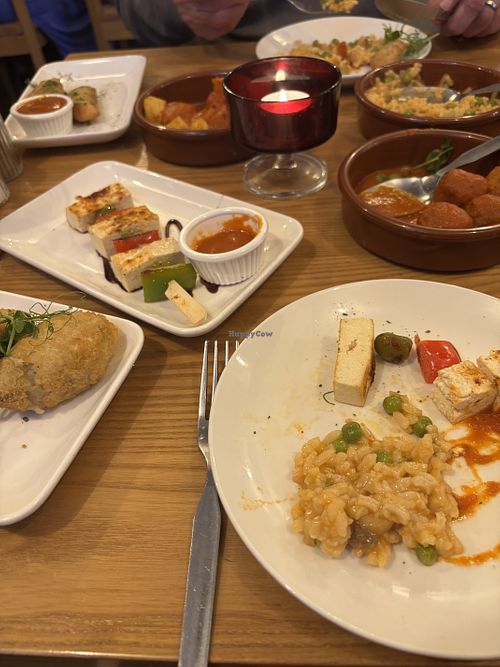 All vegan tapas options   at Tapas Madrid in Ashbourne