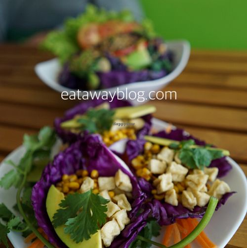 we have great video about this restaurant!! at Banana Leaf Vegan Thai Fusion in Canggu