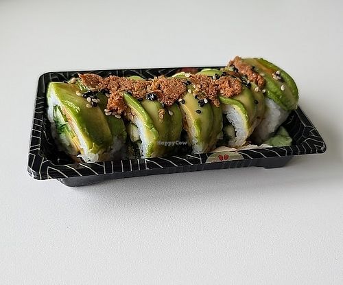 Vegan sushi rolls at Racky Sushi & Ramen in Sheffield