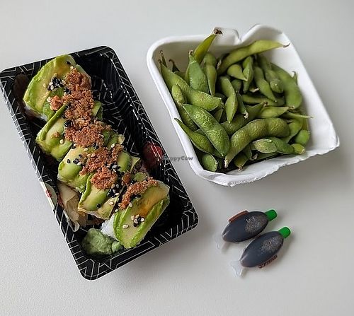Vegan snacks from Racky at Racky Sushi & Ramen in Sheffield