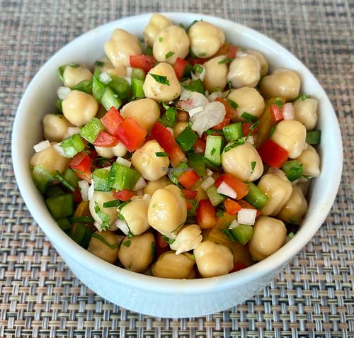 Chickpea salad  at La Cruise Restaurant in Dubai