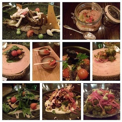 What an amazing 7 courses! It was such a fantastic experience to be able to say to the chef, surprise us and pick the courses for our tasting menu! The dishes were all very unique and so delicious! The mix flavor and variety of texture really made for an impressive vegan dinner! I love how veggies were the focus of each dish with no faux meats.  at The Gadarene Swine in Studio City