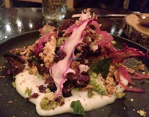 The crispy cauliflower dish was my favorite! The mixture of flavors and textures was really unique and delicious! Such a special treat!!  at The Gadarene Swine in Studio City