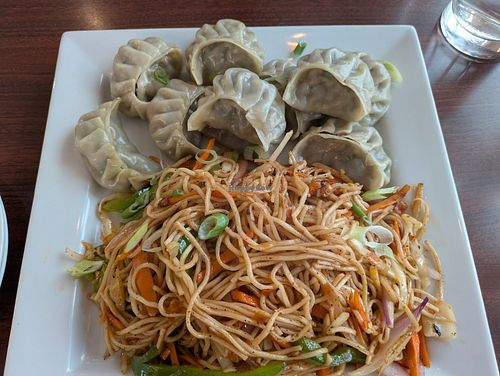 Momo and Hakka combo at Namche Kitchen in Ottawa