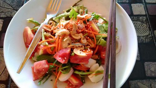 Tempura Salad at May Kaidee Chiang Mai in Chiang Mai