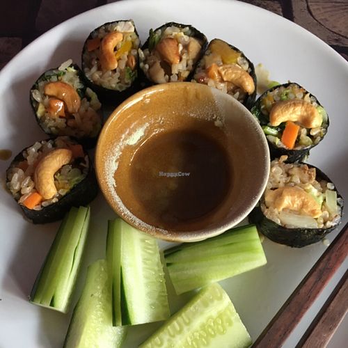 Sushi roll  at May Kaidee Chiang Mai in Chiang Mai
