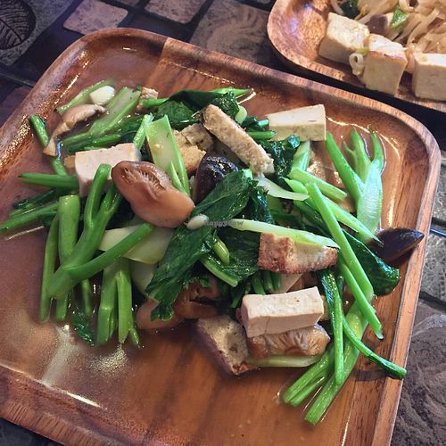 February 2017 yummy vegan food at May Kaidee Chiang Mai in Chiang Mai