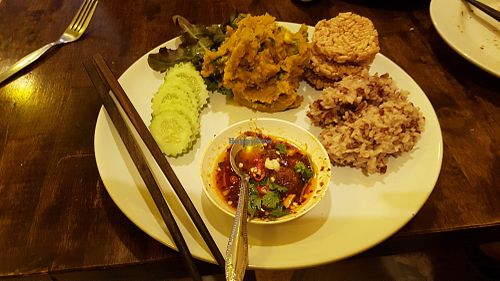 Pumpkin hummus at May Kaidee Chiang Mai in Chiang Mai