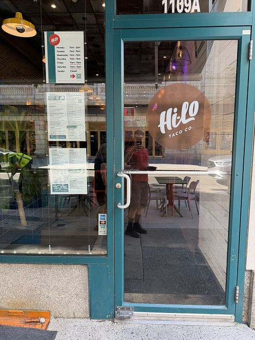 Entrance to the restaurantt  at Hi-Lo Taco Co. in Philadelphia