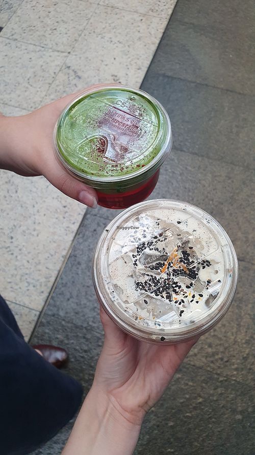 The bottom one is hojicha, orange and wattle. I think at T Totaler in Sydney