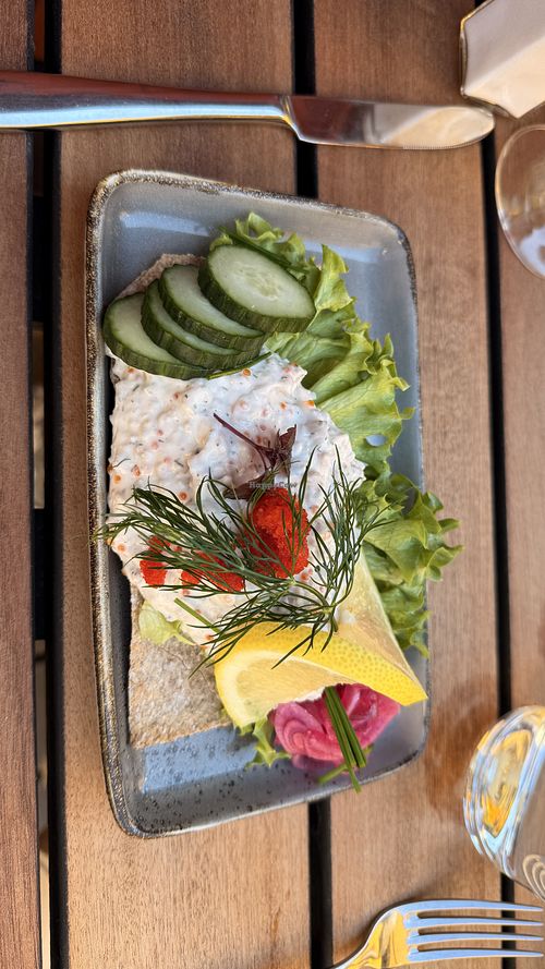 Vegan skagen   at Sandhamns Värdshus in Sandhamn