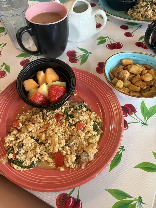 Tofu scramble + potato   at Flying Biscuit  in Atlanta