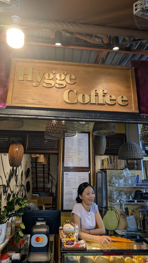 View from outside at Hygge Coffee in Hoi An