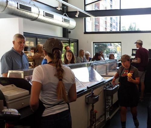 inside at Izzy's Ice Cream in Minneapolis