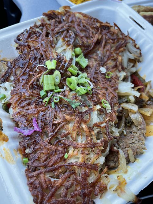 Cajun Hasbrowns veganized   at French Meadow Bakery & Cafe in St Paul