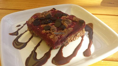 Chocolate raspberry bar at French Meadow Bakery & Cafe in St Paul