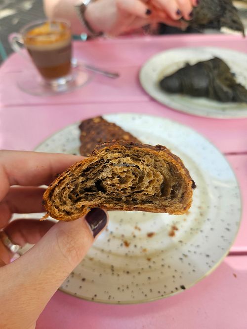 Vegan wholemeal croissant at Nerea Bakery in Barcelona