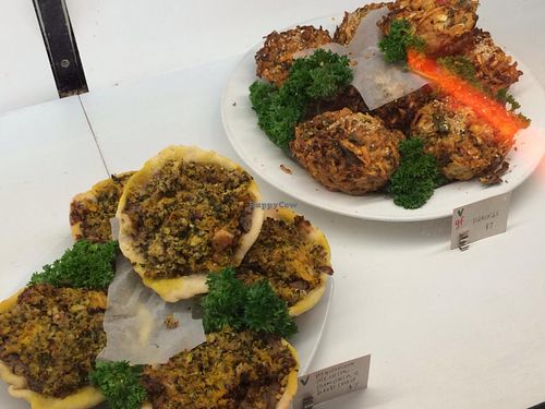 Vegan pies and pakoras at Pranah Cafe in Wellington