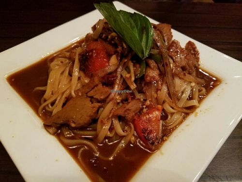 vegan fire noodles at Ginger Hop in Minneapolis