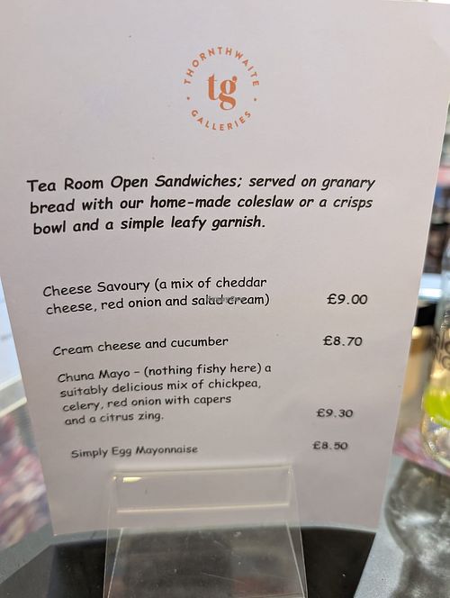  at Thornthwaite Gallery and Tea Room in Keswick