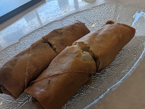 Spring rolls at Nature Vegetarian Food in Lower Hutt