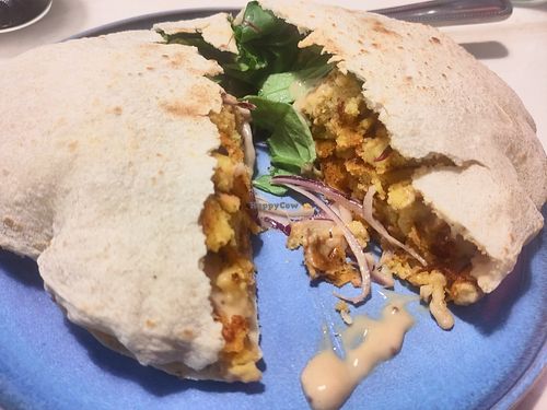 Amazing chickenless at Papa'z Bistro in Limerick